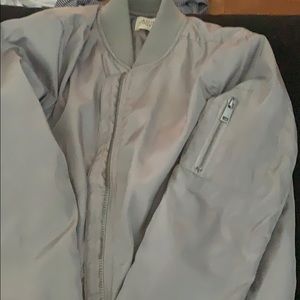 olive green bomber jacket